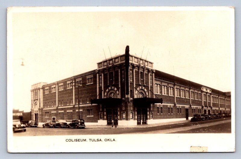 J98/ Tulsa Oklahoma RPPC Postcard c1941 Coliseum Building  253