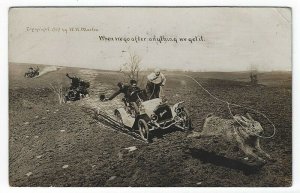 RPPC, When We Go After Anything We Get It, 1907