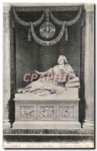 Old Postcard Cambrai Interior Tomb of Our Lady of Fenelon