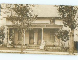 Old rppc BUILDING SCENE Architecture Postcard AB0943