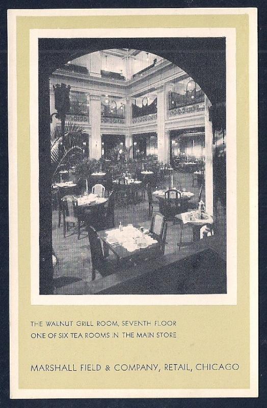 Marshall Field Store & Interiors (3 cards) unused c1930's