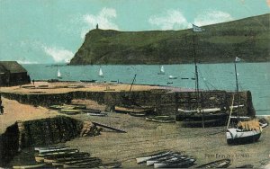 UK England sail & navigation themed postcard Port Erin Isle of Man sailing ship