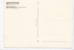 Korpilampi Forest Lake Hotel, Espoo, Finland, unused Postcard
