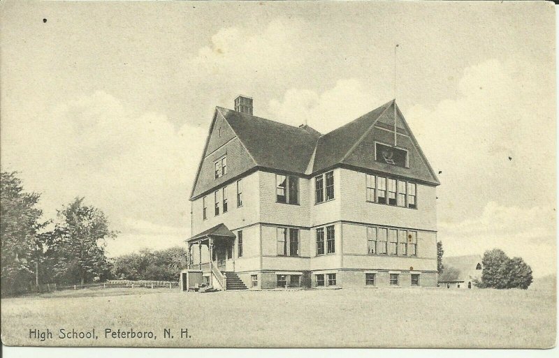 High School, Peterboro, N.H.    Rotograph
