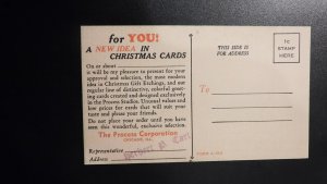 Mint USA Advertising Postcard Process Corporation Christmas Cards Chicago IL