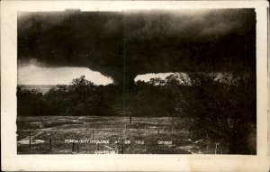 Ponca City OK Cyclone Drake Photographer 1912 Real Photo Vintage Postcard