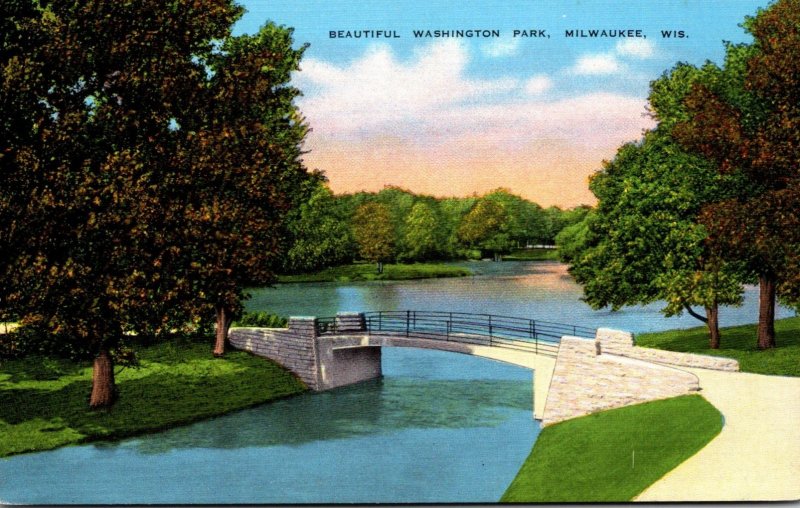 Wisconsin Milwaukee Scene In Washington Park