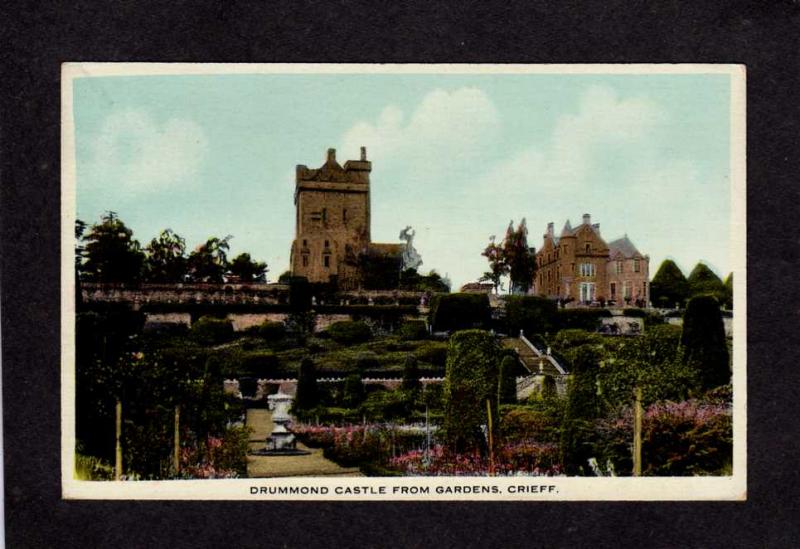 Scotland Crieff Perthshire Drummond Castle Gardensl Postcard Carte Postale UK