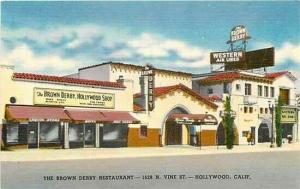CA, Hollywood, California, Brown Derby, Colourpicture K3367