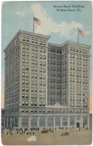 Pennsylvania - Wilkes-Barre - Miiners Bank Bldg - Circa- '20