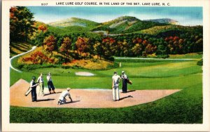 Lake Lure Golf Course, Lake Lure, North Carolina Vintage Postcard KJ1