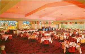 Berkeley California Churchill Restaurant Hotel 1950s Claremont Postcard 21-3167