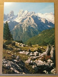 UNUSED POSTCARD - CRISTALLO MTN, DOLOMITES MOUNTAIN RANGE, ITALY