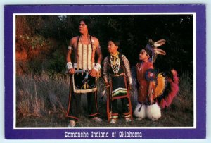 Native American COMANCHE INDIANS, Oklahoma OK  Gaylon Puhdocony 4 x 6Postcard