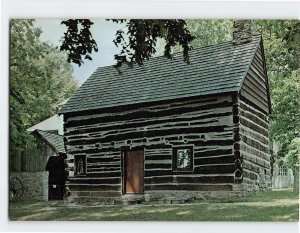 Postcard Settlers Log Cabin The Mercer Museum Doylestown Pennsylvania USA