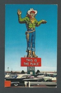 1965 Wendover NV State Line Hotel W/Large Mechanical Cowboy 64' high Wt 9 Tons