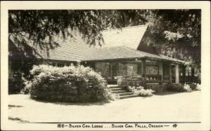 Silver Creek Falls OR Lodge Real Photo Postcard