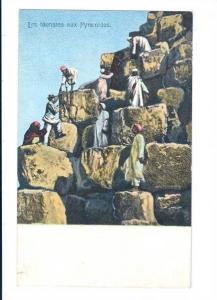 LP99     Egypt,  Les Touristes aux Pyramides,  vintage 