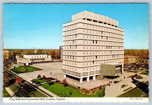 New City Hall, Centennial Hall, London Ontario, Canada, Chrome Postcard, NOS