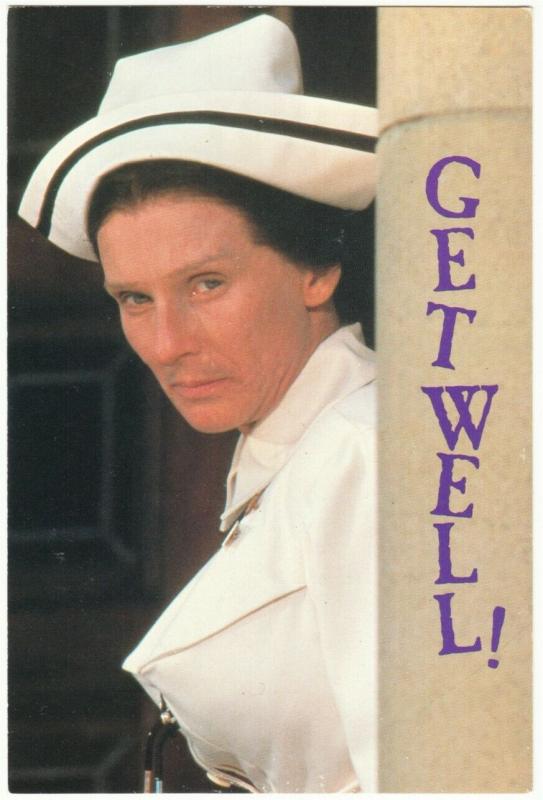 Cloris Leachman as Nurse Diesel in High Anxiety Movie Get Well Postcard