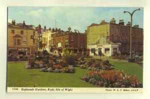 h0347 - Esplanade Gardens below Union Street , Ryde , Isle of Wight - postcard