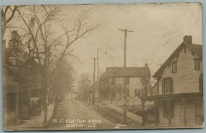 BENDERSVILLE PA R.R. STREET ANTIQUE REAL PHOTO POSTCARD RPPC