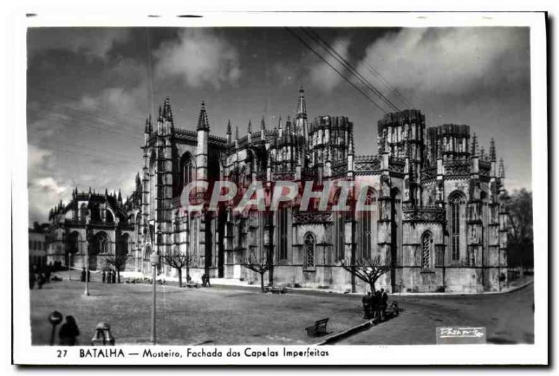 Postcard Modern Batalha Mosteiro Fachada das Capelas Imperfeitas