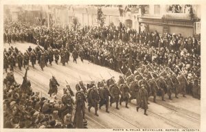 Belgian yeomen parade in Brussels Belgium postcard