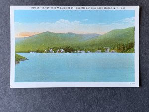 Hulett's Landing Lake George NY Litho Postcard H2008085120