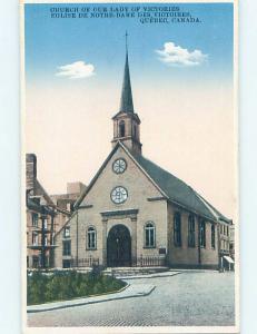 Unused W-Border CHURCH SCENE Quebec City QC A8391