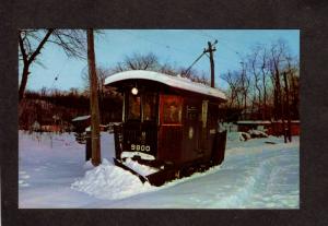 NY Brooklyn New York Rapid Transit System Railroad Trolley Snowplow Postcard