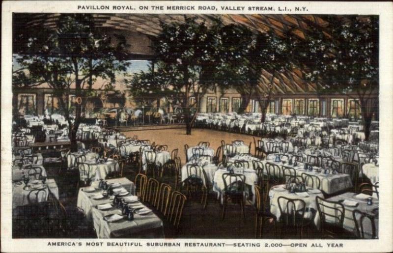 Valley Stream Long Island Pavillion Royal Postcard rpx