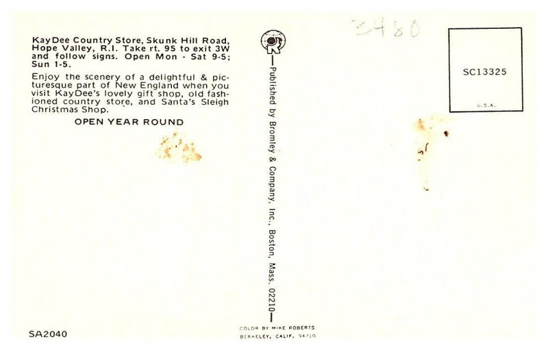 Rhode Island  Hope Valley, KayDee Country Store