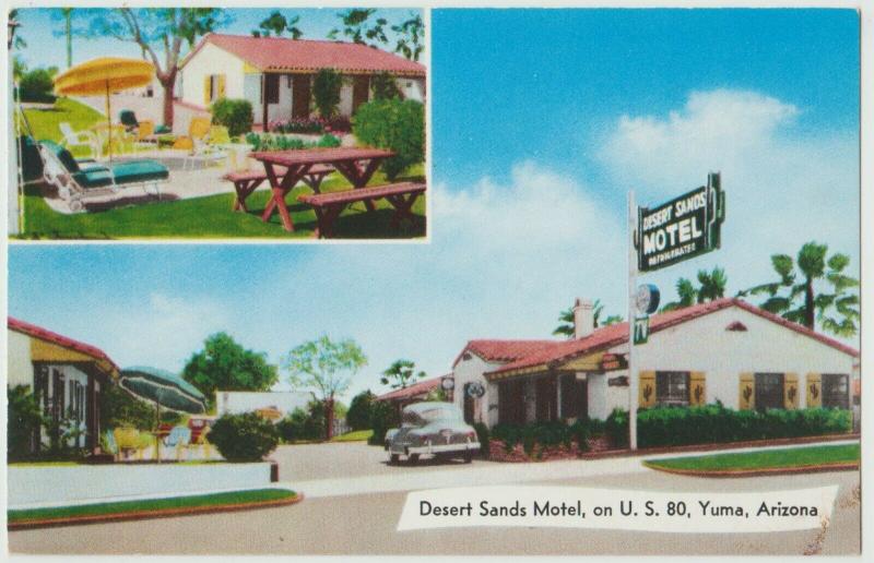 Wilcox AZ Desert Breeze Motel Postcard AAA 1950s