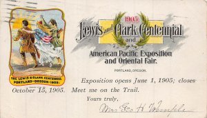 AMERICAN PACIFIC-ORIENTAL FAIR-LEWIS & CLARK CENTENNIAL~1905 ILUSTRATED POSTCARD