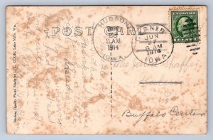 J96/ Garner Iowa RPPC Postcard c1910 German M.E. Camp Grounds  330