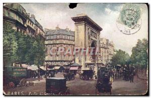 Old Postcard Paris Porte St Denis
