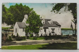 Chautauqua NY Sports Club on Lake c1940s Postcard F18