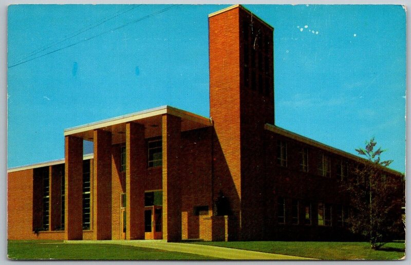 Sheridan Wyoming 1960s Postcard Baptist Church