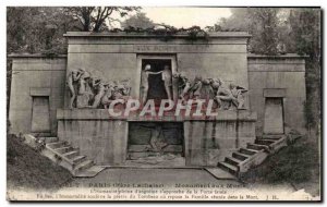 Old Postcard Paris Monument Aux Morts Army