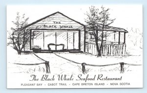 Black Whale Seafood Restaurant Pleasant Bay Cape Breton Is. NS Canada Postcard