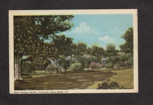 NS Rock Cottage Garden Yarmouth Nova Scotia Postcard Carte Postale Canada