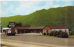 Midway Motel & Phone Booth Just East of Charleston West Virginia on HWYS 60 & 21