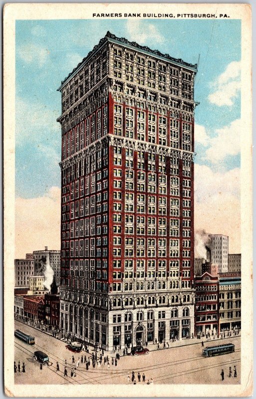 1910's Farmers Bank Building Pittsburgh Pennsylvania PA Posted Postcard