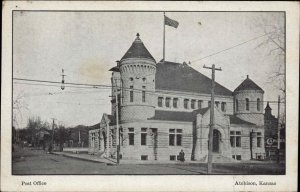 Atchison Kansas KS Post Office c1910 Vintage Postcard