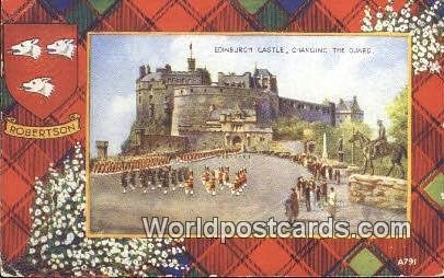 Changing the Guard Edinburgh Castle Scotland, Escocia 1950 Missing Stamp 