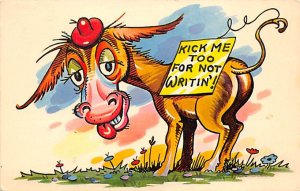 Kick Me Too For Not Writin Donkey Unused 