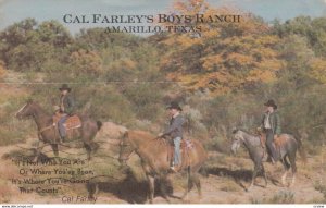 AMARILLO, Cal Farley's Boys Ranch, Texas,1950-1960s