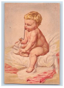 1880s Woolrich & Co. Ridge's Food For Infants Babies Cute Child & Bottle F137