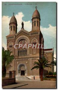Old Postcard The church Saint Raphael